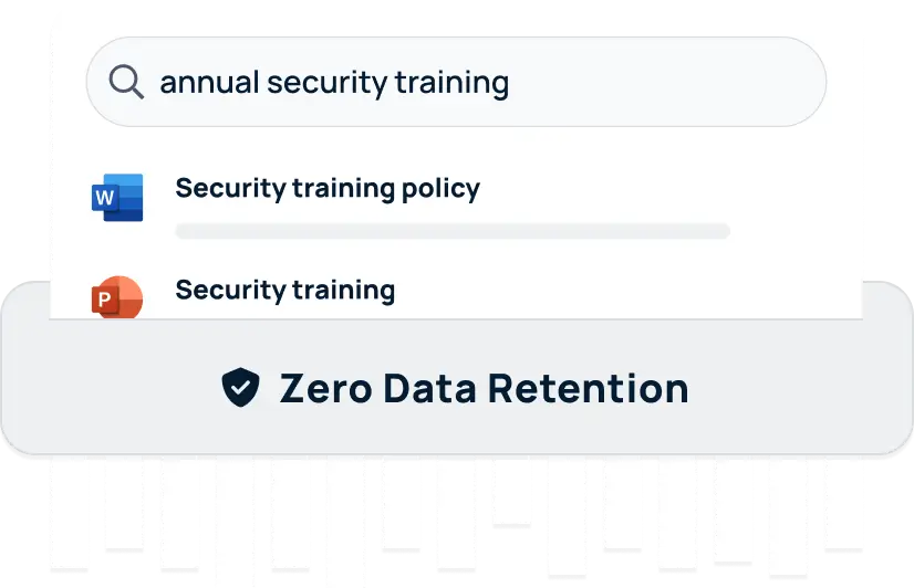 GoSearch zero data retention